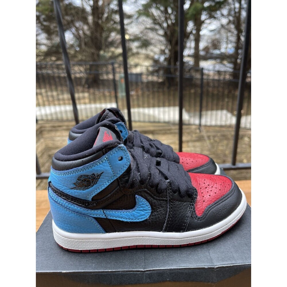 Nike Air Jordan 1 Retro High OG (PS) ‘NC to Chi’ Size 13C CU0449-046 Red/ Blue